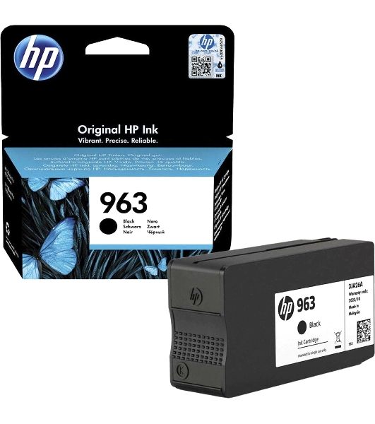 Картридж струйный HP 963 3JA26AE черный (1000 стр) для HP OfficeJet Pro 901x/902x