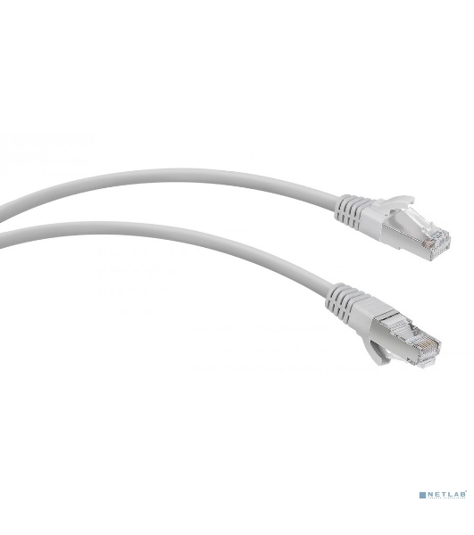 Патч-корд WRline WR-PC-RJ45-FTP-5E-1-GY F/UTP общий экран RJ-45 вил.-вилка RJ-45 cat.5e 1м серый LSZH (уп.:1шт)