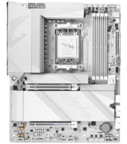 Материнская плата Gigabyte X870 A ELITE X ICE Socket AM5 AMD X870 4xDDR5 ATX AC`97 8ch(7.1) 2.5Gg RAID+HDMI