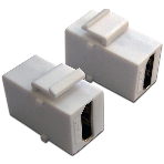 Модуль Keystone, HDMI, мама-мама, 180 градусов, белый, фото 1