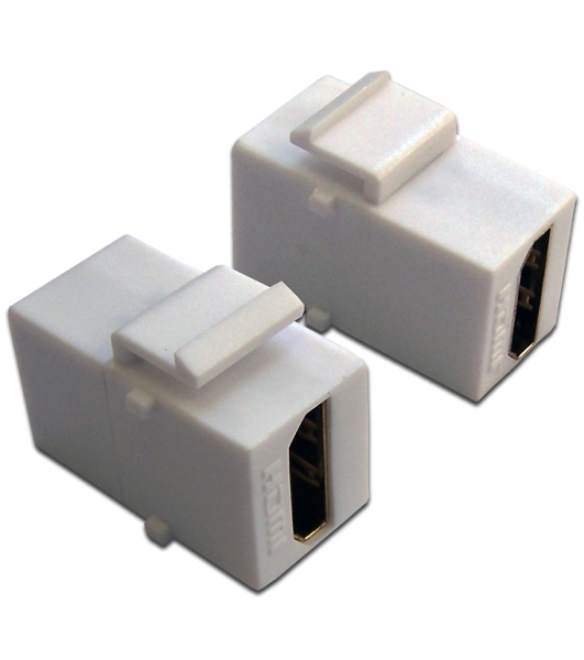 Модуль Keystone, HDMI, мама-мама, 180 градусов, белый