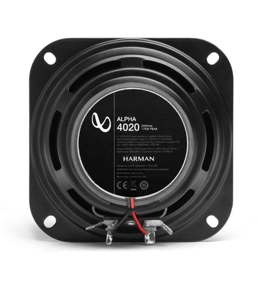 Колонки автомобильные Infinity Alpha 4020 (без решетки) 175Вт 88дБ 4Ом 10см (4дюйм) (ком.:2кол.) коаксиальные двухполосные