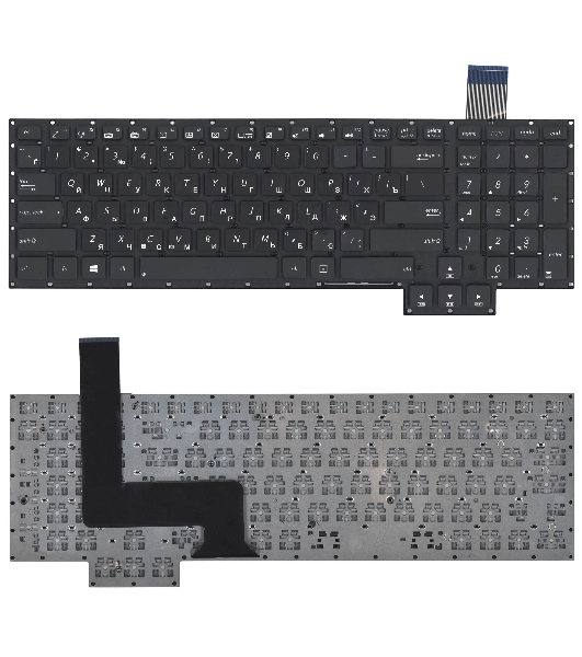 Клавиатура для ноутбука Asus G750 G750JX G750JW черная без рамки
