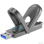 Флешка USB Netac US9 (NT03US9C-512G-32TA), 512Gb, USB 3.2 Gen2 Type-A/USB Type-C, R/W 1000/900, серебристый, фото8