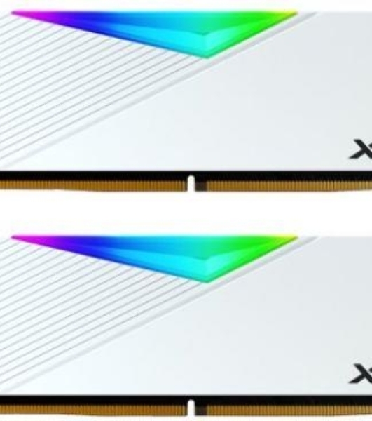 Оперативная память XPG Lancer, DDR5, 32Gb (2x16GB), 6400MHz, CL32, DIMM, с радиаторами, RGB, белый