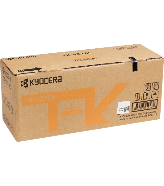 Картридж лазерный Kyocera TK-5270Y (1T02TVANL0) желтый для M6230cidn/M6630cidn/P6230cdn 6000 стр.
