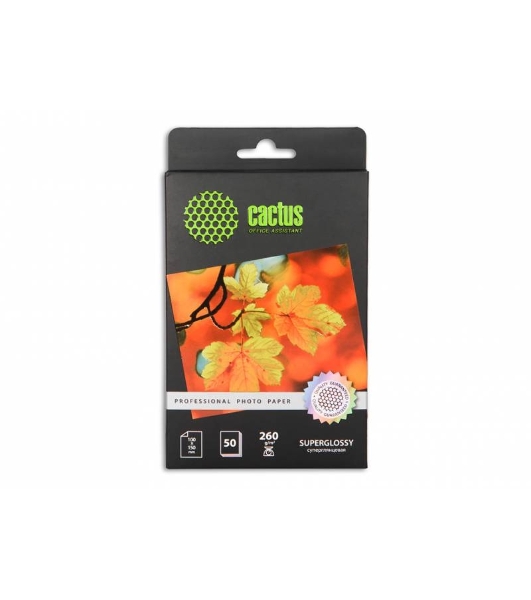 Фотобумага Cactus CS-HGA626050 Professional суперглянцевая A6 260 г/м2 50 листов