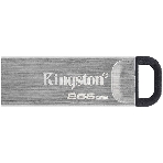Флешка USB Kingston DataTraveler KYSON (DTKN/256GB), 256Gb, USB 3.2 Gen 1, R/W 200/60, серебристый/черный, фото5