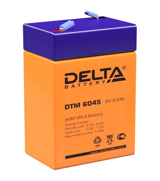 Батарея для ИБП Delta DTM 6045 (6V 4.5Ah)