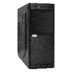Компьютерный корпус Miditower ExeGate XP-330U-UNS400 (ATX, БП UNS400 с вент. 12см, 2хUSB/2хUSB 3.0, аудио, черный), фото 1