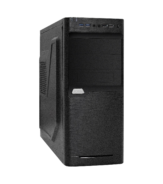 Компьютерный корпус Miditower ExeGate XP-330U-UNS400 (ATX, БП UNS400 с вент. 12см, 2хUSB/2хUSB 3.0, аудио, черный)
