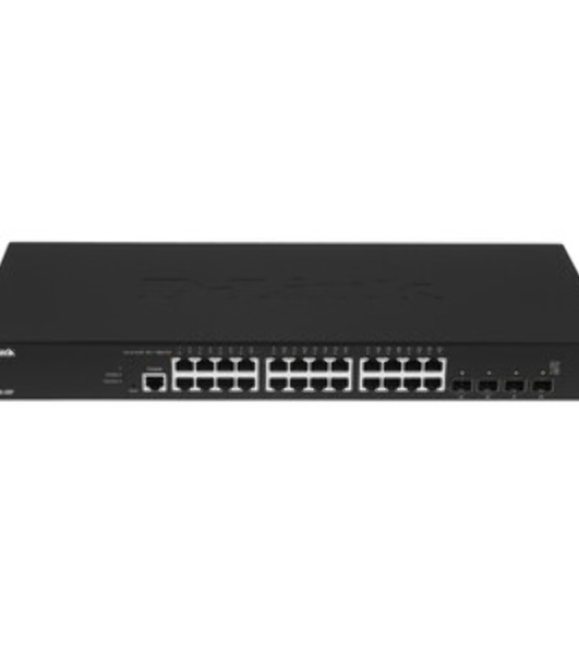 Коммутатор D-Link DXS-1210-28S/A1A, 24×10 Гбит/с SFP+ + 4×10 Гбит/с Combo, управляемый