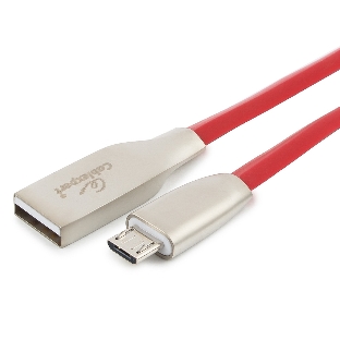 Кабель USB2.0 Cablexpert CC-G-mUSB01R-1.8M, AM/microB, серия Gold, длина 1.8м, красный, блистер