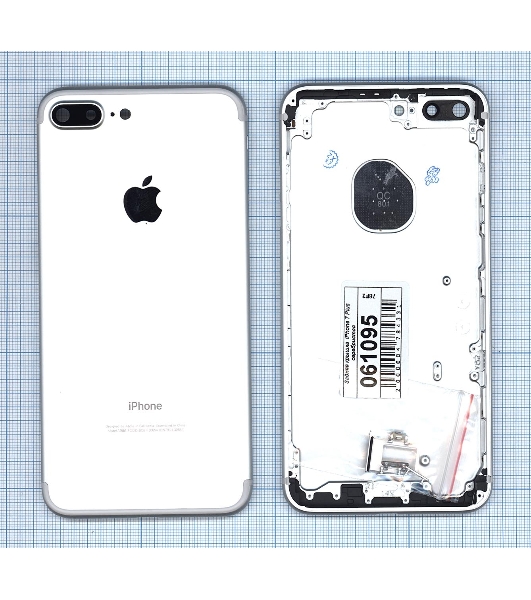 Задняя крышка для iPhone 7 Plus (5.5) серебристый