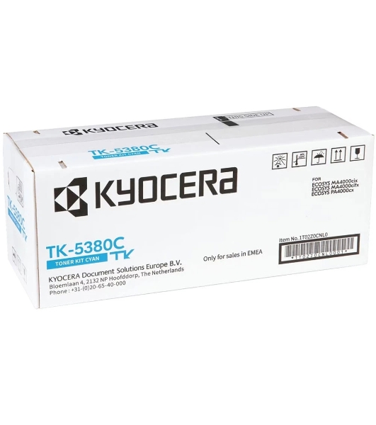 Картридж лазерный Kyocera TK-5380C 1T02Z0CNL0 голубой (10000 стр.) для Kyocera PA4000cx/MA4000cix/MA4000cifx