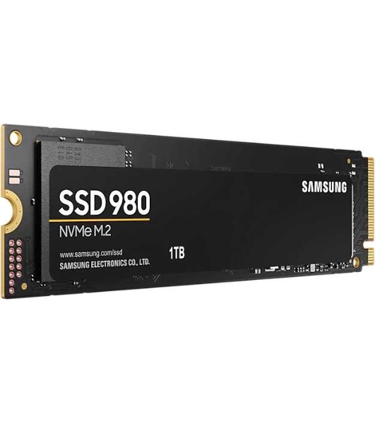 Накопитель SSD Samsung 980, 1000Gb, PCIe 3.0 x4, M.2 2280, NVMe, R/W 3500/3000