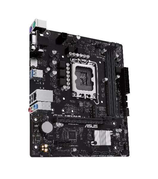 Материнская плата ASUS PRIME H610M-R-SI, LGA 1700, Intel H610, 2xDDR5, 4xSATA, 1xM.2, 1xPCIe 4.0 x16, 1x1Gb LAN, 2xUSB-A 2.0, 2xUSB-A 3.2 Gen 1, 1xVGA, 1xHDMI, 1xDP, 3x3.5 мм, 1xRS-232, 1xLPT, 7.1, mATX