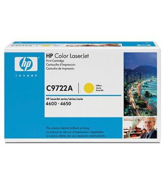Картридж лазерный HP C9722A желтый для Color LJ 4600 Series 8000 стр.