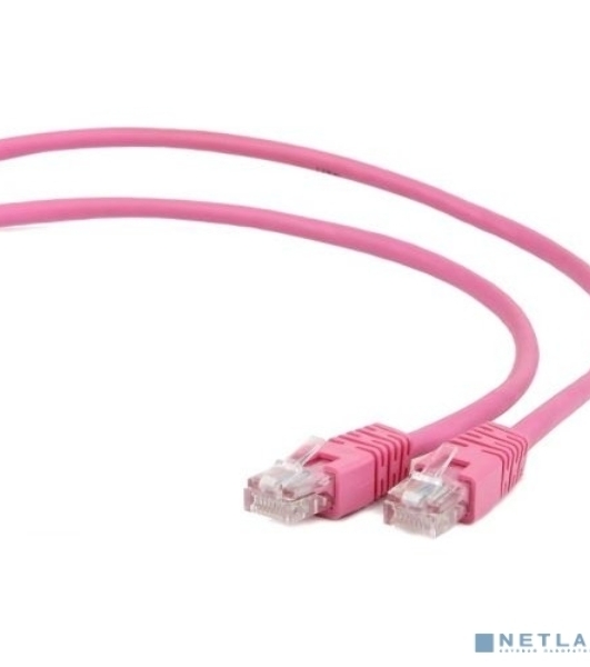 Патч-корд UTP Cablexpert cat.5e, 0.5м, литой, многожильный, розовый