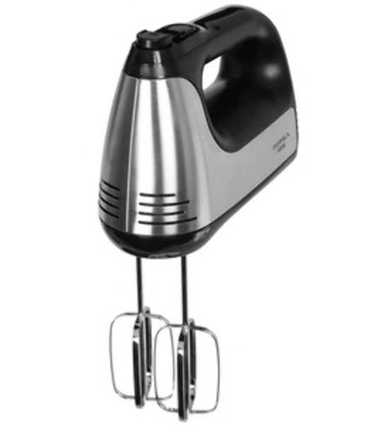 Миксер SUPRA MXS-591 500 Вт, 6 скоростей, режим Турбо, насадки для взбивания яиц и крема, насадки для замеса тяжелого теста, корпус металл/пластик, черный)