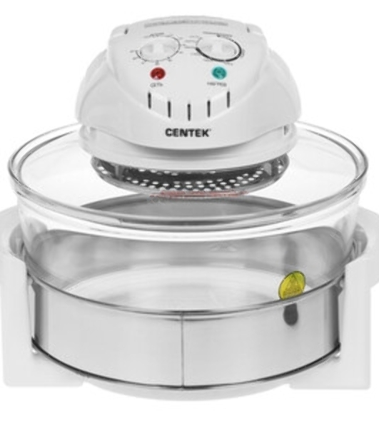 Аэрогриль Centek Ct-1456 белый, 1400 Вт, 12 л, механическое управление, 0 программ