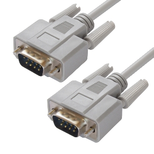 Кабель Greenconnect COM RS-232 порта соединительный 5 m GCR-DB9CM2M-5 m, 9M/9M Premium, серый, пластиковый пакет