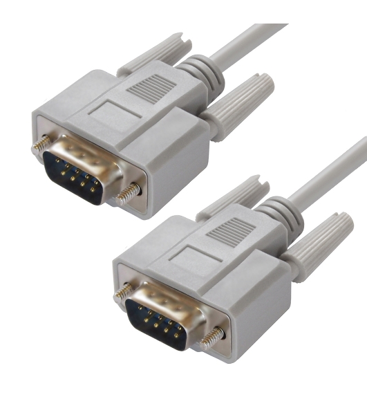 Кабель Greenconnect COM RS-232 порта соединительный 5 m GCR-DB9CM2M-5 m, 9M/9M Premium, серый, пластиковый пакет