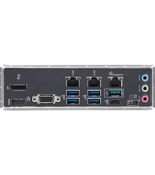 Материнская плата Asus PRO WS W680M-ACE SE, LGA1700, Intel W680, 4xDDR5, 8xSATA, 2xM.2, 1xPCIe 5.0 x16, 1xPCIe 3.0 x4, 1xPCIe 3.0 x1, 1xDP, 1xHDMI, 1xVGA, 3x2.5Gb LAN, 1xUSB-C 10Gbps, 1xUSB-A 10Gbps, 4xUSB-A 5Gbps, 3x3.5 мм, 7.1, mATX