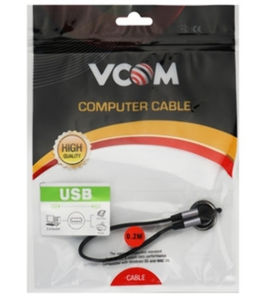 Кабель Thunderbolt4/USB4 Type-C, 5K@60Hz, 40Gbps, PD 100W, 5A, VCOM, 1.2м CU540M-1.2M