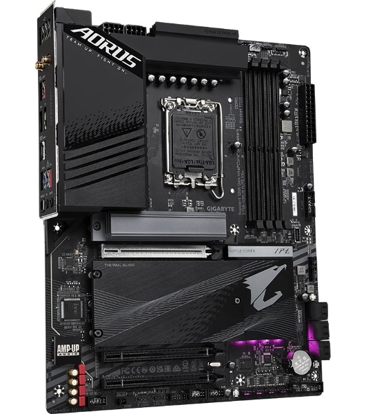 Материнская плата Gigabyte Z790 AORUS ELITE AX, LGA 1700, Intel Z790, 4xDDR5, 6xSATA, 4xM.2, 1xPCI-E 5.0 x16, 1xPCI-E 3.0 x4, 1xDP, 1xHDMI, 1x 2.5Gb LAN, 2xUSB-A 2.0, 3xUSB-A 3.2 Gen 1, 2xUSB-A 3.2 Gen 2, 1xUSB-C 3.2 Gen 2x2, 7.1, ATX