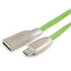 Кабель USB2.0 Cablexpert CC-G-mUSB01Gn-1M, AM/microB, серия Gold, длина 1м, зеленый, блистер, фото 1
