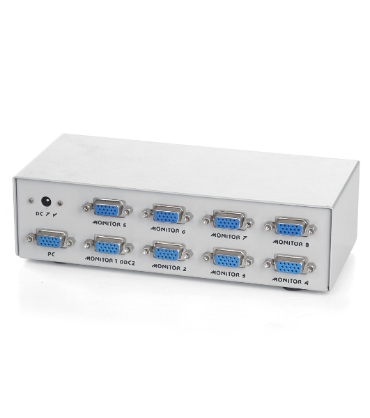 Разветвитель GVS128 Разветвитель сигнала VGA на 8 мониторов (Gembird/Cablexpert)