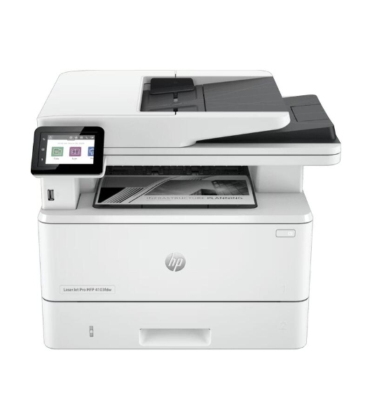 МФУ лазерное HP LaserJet Pro 4103fdw (2Z629A), A4, ч/б, печ. до 40 стр/мин., скан. до 29 стр/мин., 1200 x 1200 dpi (печать) 600x600dpi (скан.), USB, RJ-45, Wi-Fi, BlueTooth, Air Print, Mopria