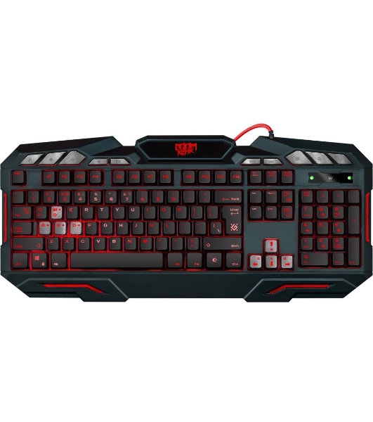 Клавиатура проводная Defender Doom Keeper GK-100DL RU, USB, черный