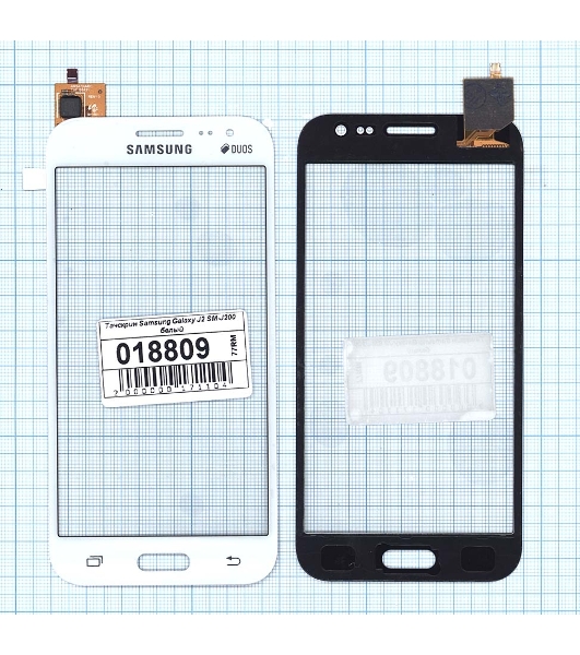 Сенсорное стекло (тачскрин) для Samsung Galaxy J2 SM-J200 белое