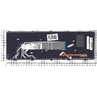 Клавиатура для ноутбука HP 450 G2 черная с рамкой с подсветкой