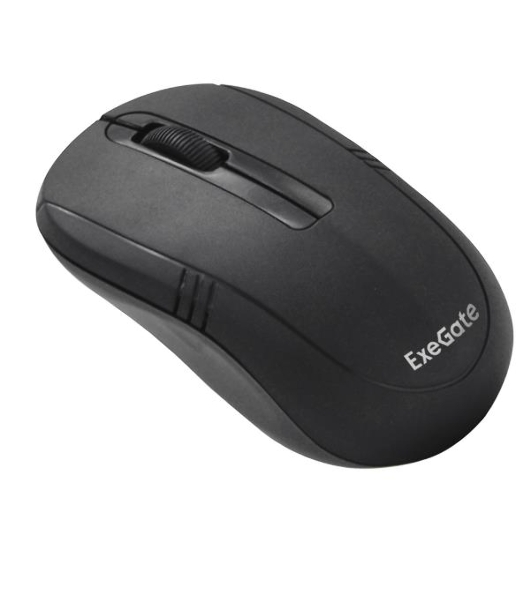 Мышь беспроводная ExeGate Professional Standard SR-9021 черный, 1200 dpi, радиоканал, USB, кнопки - 3
