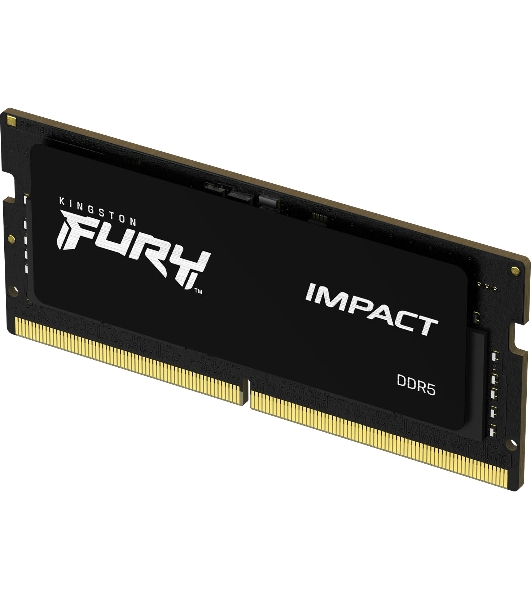 Оперативная память Kingston Fury Impact, DDR5, 8GB (1x8GB), 4800MHz, CL38 SO-DIMM