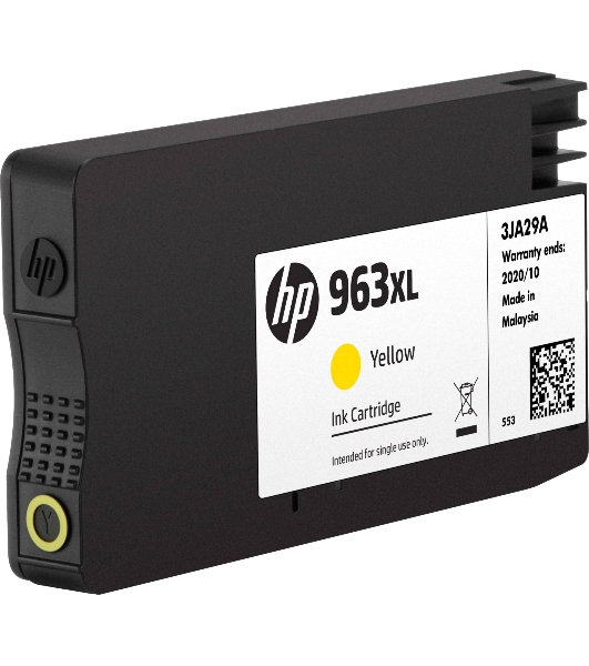 Картридж струйный HP 963XL 3JA29AE желтый увеличенной емкости (1600 стр) для HP OfficeJet Pro 9010, 9013, 9020, 9023