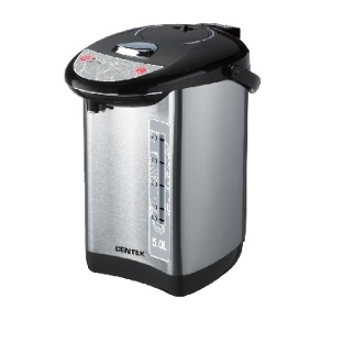 Термопот Centek CT-1083 (сталь) 5.0л, 750Вт, 3 способа подачи воды, двойная защита от перегрева
