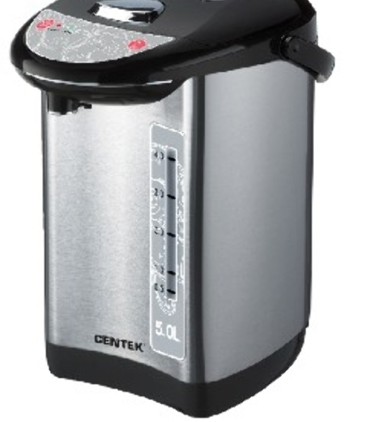 Термопот Centek CT-1083 (сталь) 5.0л, 750Вт, 3 способа подачи воды, двойная защита от перегрева