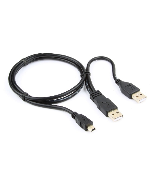 Кабель Gembird/Cablexpert USB 2.0 Pro, 2xAM/miniBM 5P, 0.9м, экран, черный