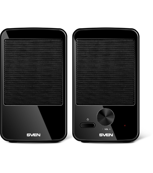 Акустическая система SVEN 312, черный 2.0, 100 – 20 000 Гц, 4Вт