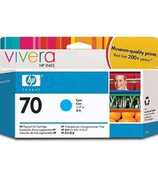 Картридж струйный HP №70 C9452A голубой для HP DJ Z2100/Z3100 (130мл)