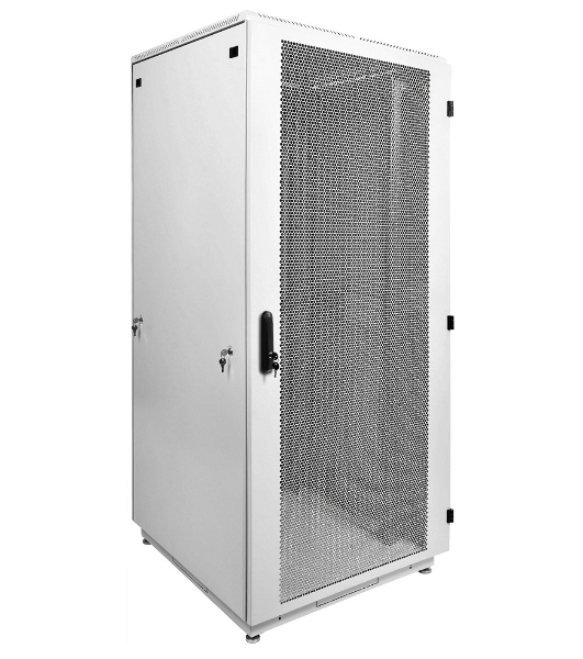 Шкаф коммутационный ЦМО ШТК-М-42.8.8-4ААА 42U 800x820 мм пер. дв. перфор. задн. дв. стал. лист 2 бок. пан. 500 кг белый