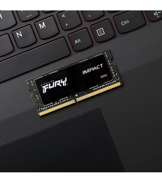Оперативная память Kingston Fury Impact, DDR5, 8GB (1x8GB), 4800MHz, CL38 SO-DIMM