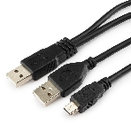 Кабель Gembird/Cablexpert USB 2.0 Pro, 2xAM/miniBM 5P, 0.9м, экран, черный, фото8