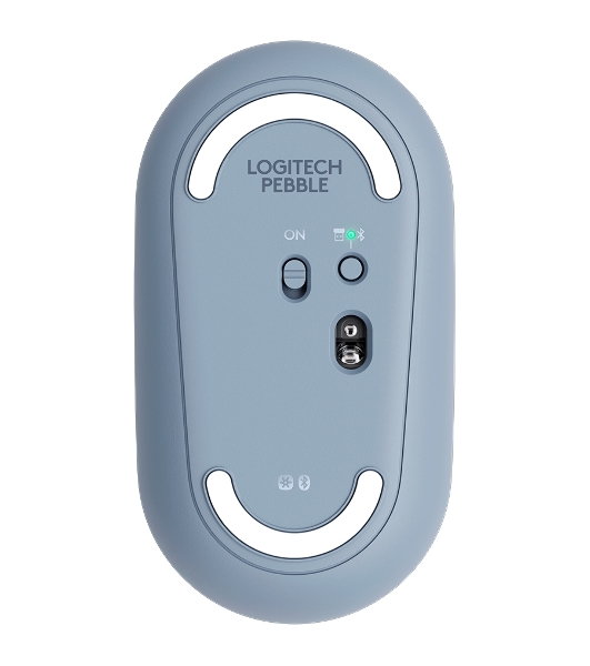 Мышь беспроводная Logitech Pebble M350 серый, 1000 dpi, радиоканал, Bluetooth, USB, кнопки - 3