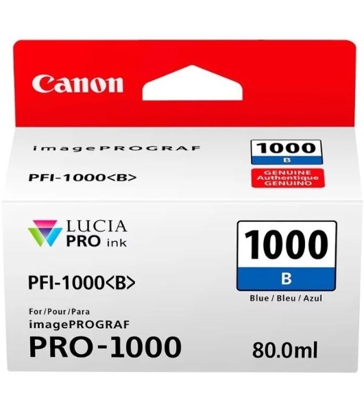 Картридж струйный CANON PFI-1000 B синий