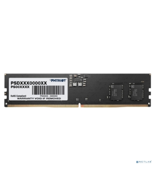 Оперативная память Patriot Signature, DDR5, 8GB (1x8 GB), 5600 MHz, CL46, DIMM